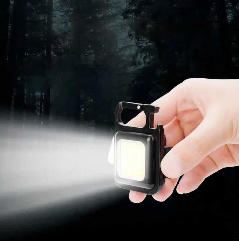 Verk Group LED COB Raktų Pakabukas su Magnetu ir USB Įkrovimu