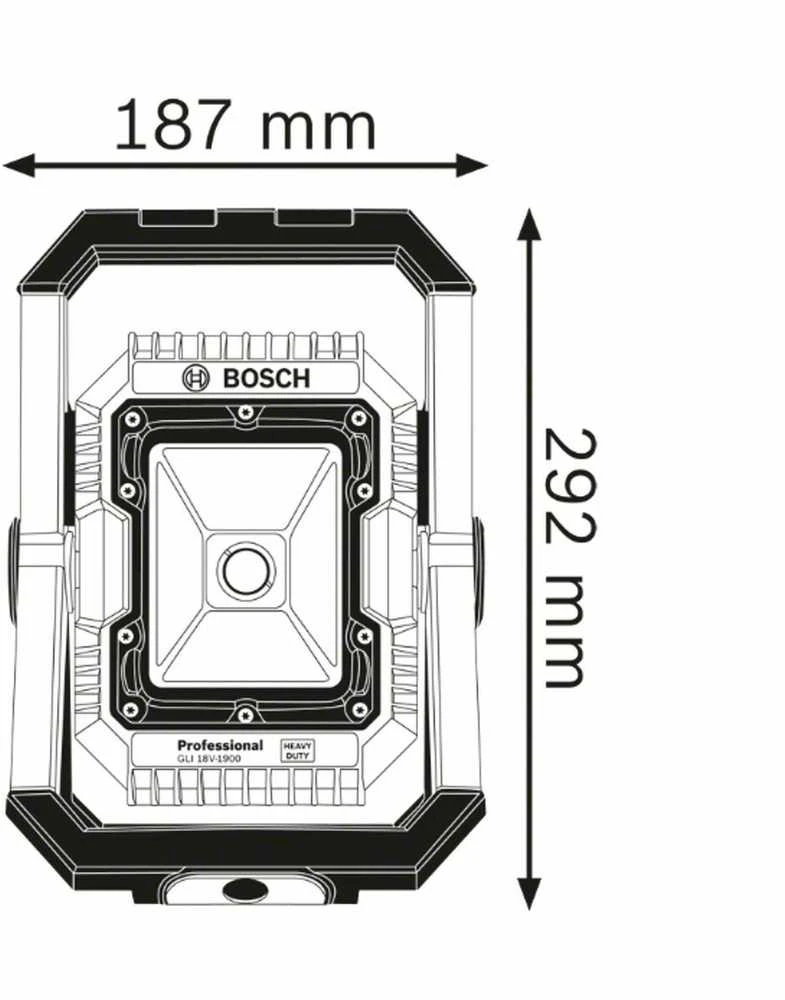 Bosch Akumuliatorinis statybviečių prožektorius GLI 18V-1900