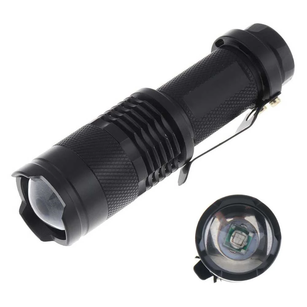 Žibintuvėlis LED taktinis 600l m 400m ZOOM COB XML T6 USB 5W