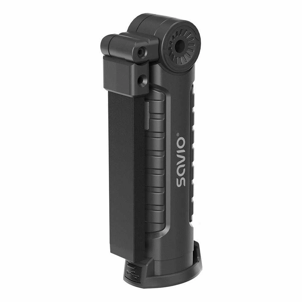 LED Lempa - Savio FL-03 COB Įkraunama, USB-C, 150 lm, Sukamoji Galvutė, Magnetas