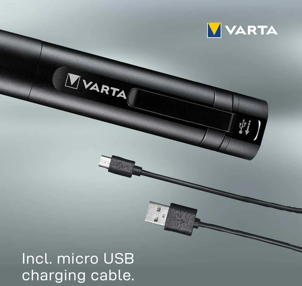 Varta Night Cutter F20R Rankinis žibintuvėlis Juoda LED