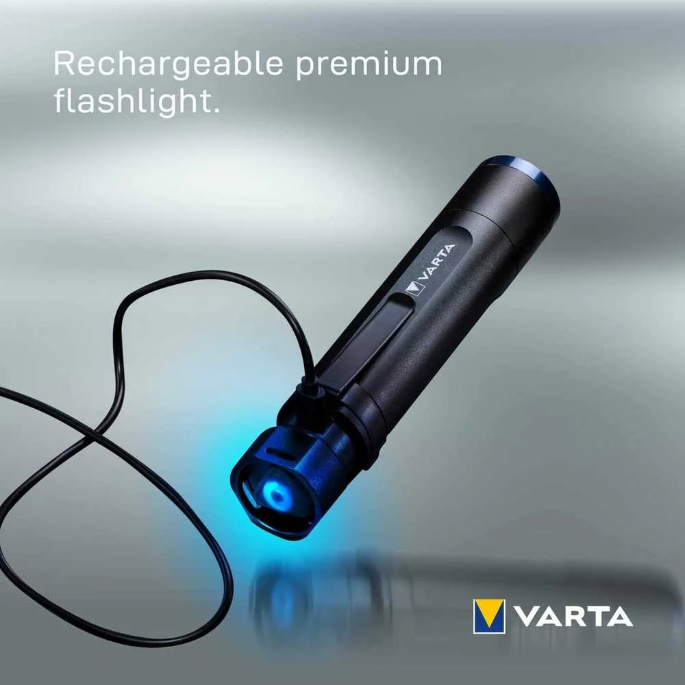 Varta Night Cutter F20R Rankinis žibintuvėlis Juoda LED