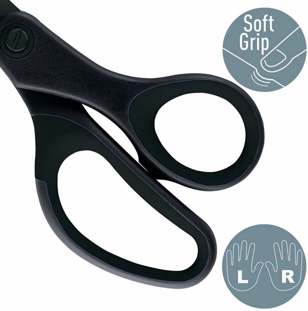 Leitz Juoda nepridegančios žirklės 205mm