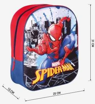 CERDÁ Mokyklinis krepšys Spiderman Pilka (25 x 31 x 10 cm)
