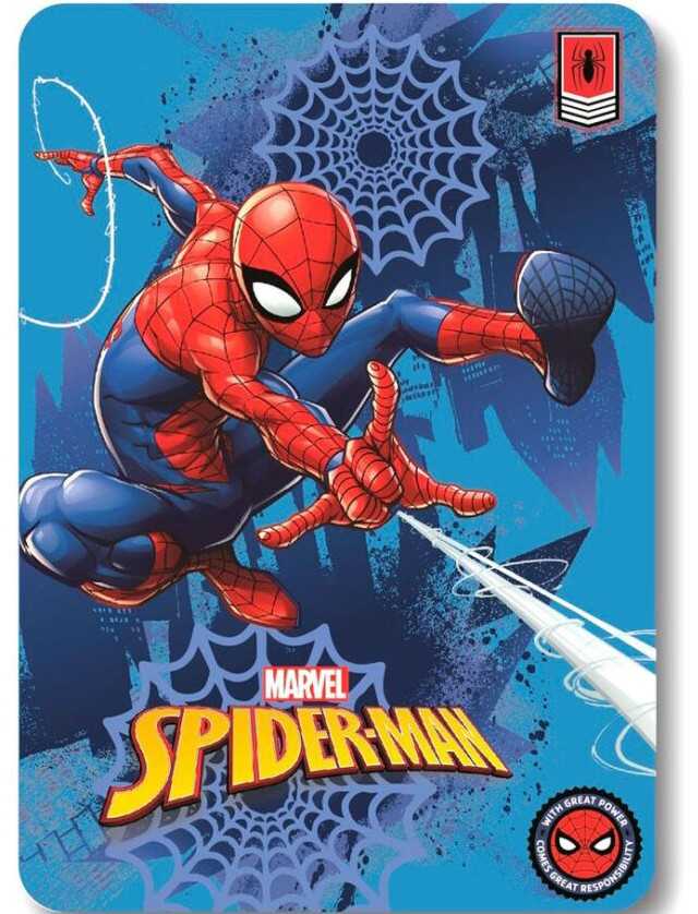 Marvel Koc polarowy 100x140 Spiderman mėlyna pled dziecięcy S24