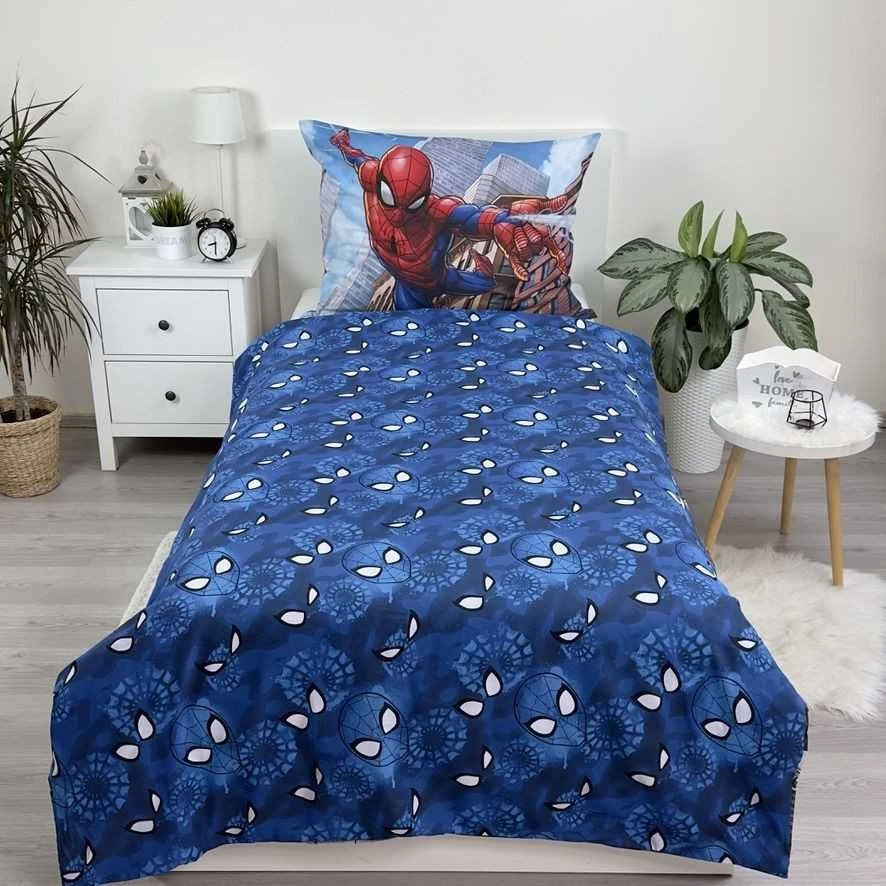 Patalynės komplektas Patalynė bawełniana 140x200 Spiderman Człowiek Pająk poszewka 70x90 Kids25