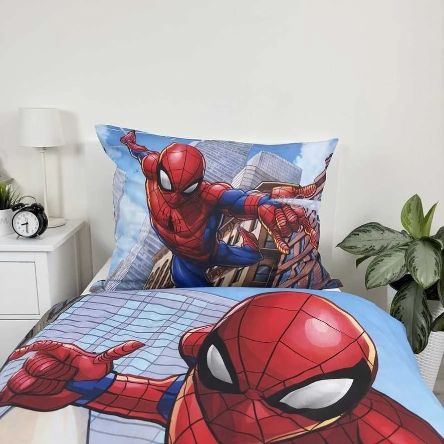 Patalynės komplektas Patalynė bawełniana 140x200 Spiderman Człowiek Pająk poszewka 70x90 Kids25