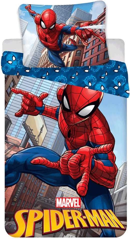 Patalynės komplektas Patalynė bawełniana 140x200 Spiderman Człowiek Pająk poszewka 70x90 Kids25