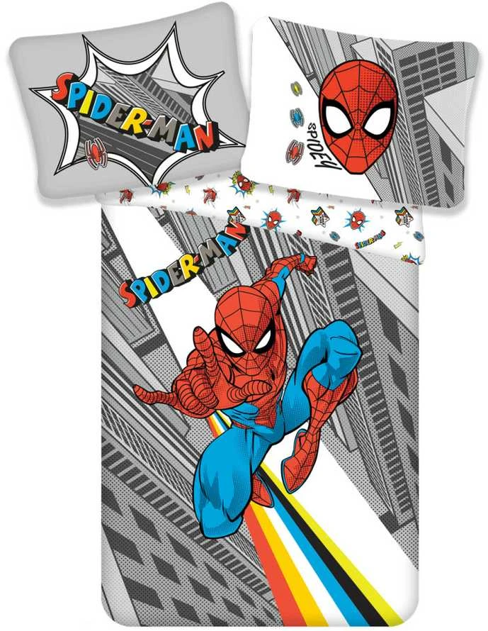 Patalynė bawełniana 140x200 Spiderman Człowiek Pająk pop 1568 poszewka 70x90