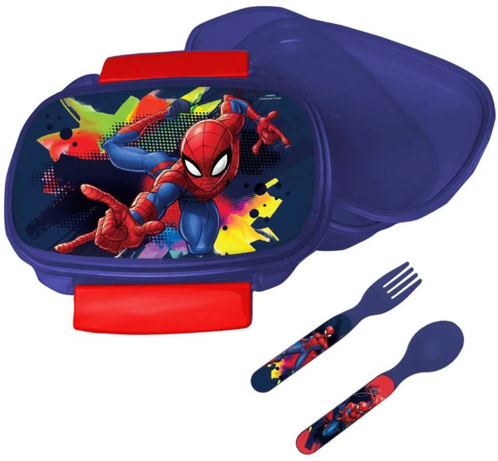 Sumuštinių dėžutės "Spiderman" stalo įrankių rinkinys