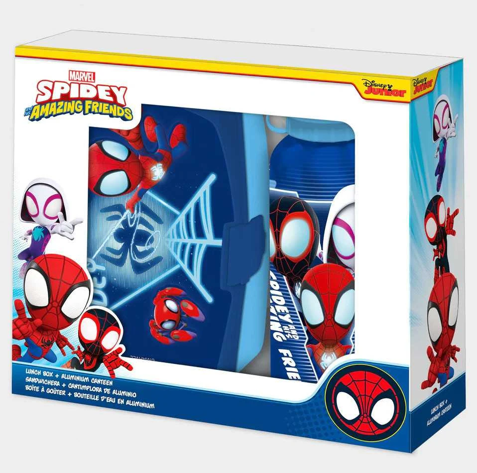 Kids Licensing Marvel Spidey the Amazing Friends Aliuminio bottle + lunch box