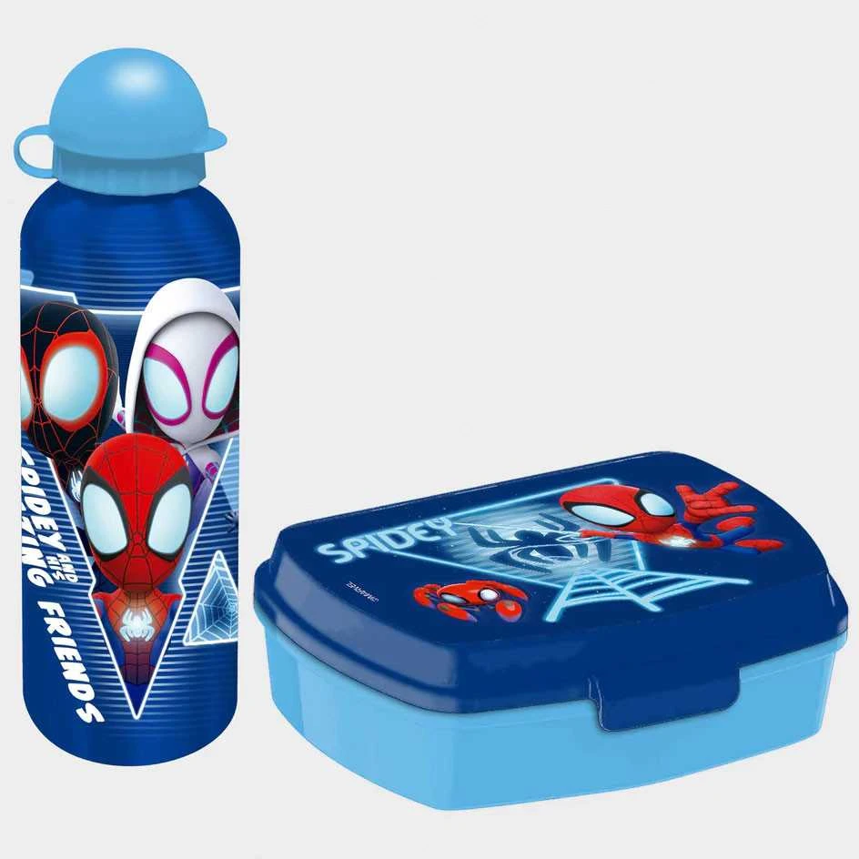 Kids Licensing Marvel Spidey the Amazing Friends Aliuminio bottle + lunch box