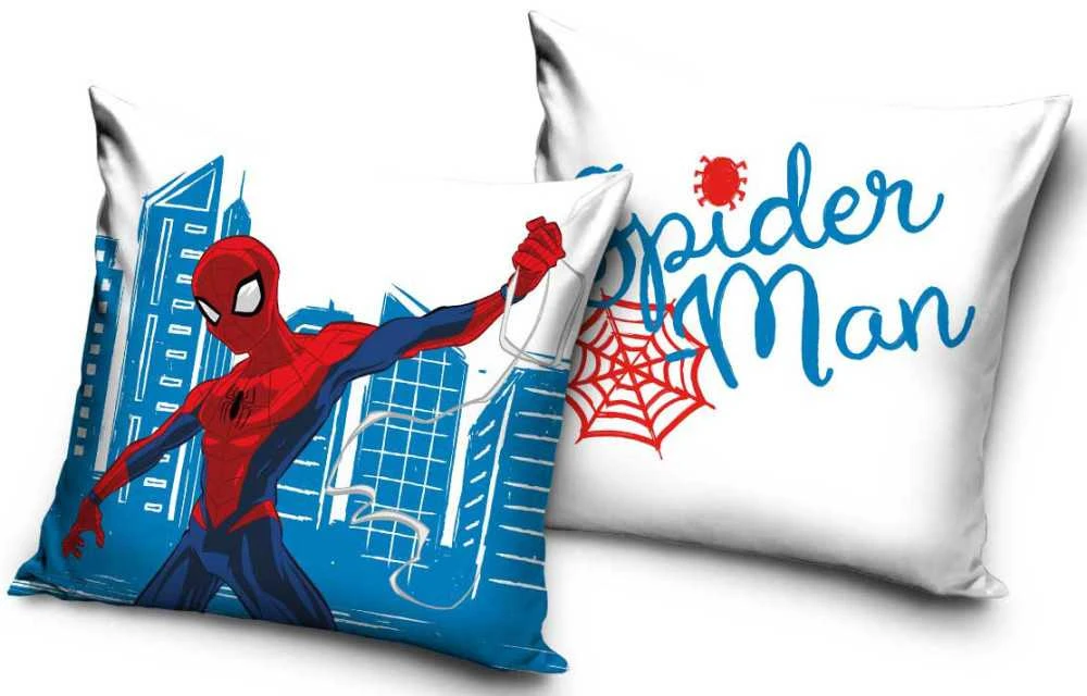 Užvalkalas dekoracyjna 40x40 Spiderman mėlyna balta welwetowa 12 Carbotex