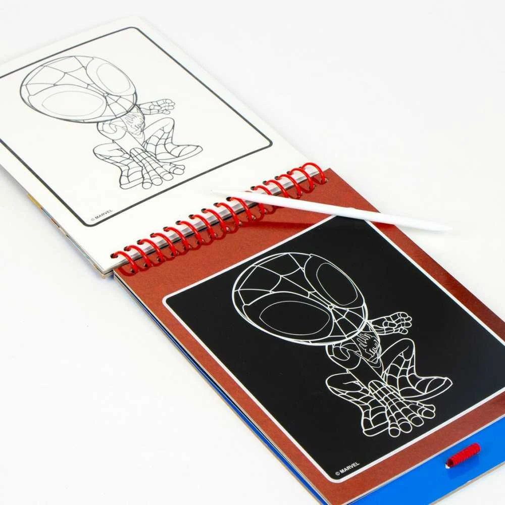 CERDÁ Marvel Spidey Amazing Friends scratch stationery set