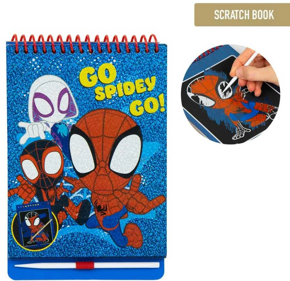 CERDÁ Marvel Spidey Amazing Friends scratch stationery set