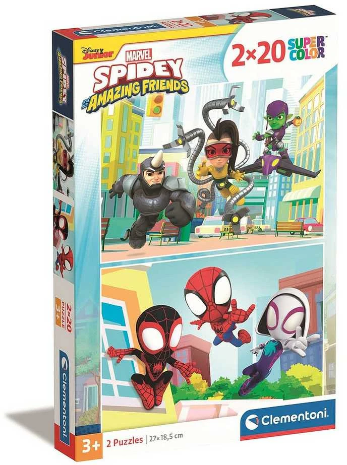 Clementoni Dėlionė 2x20 vnt. - Spidey ir bičiuliai