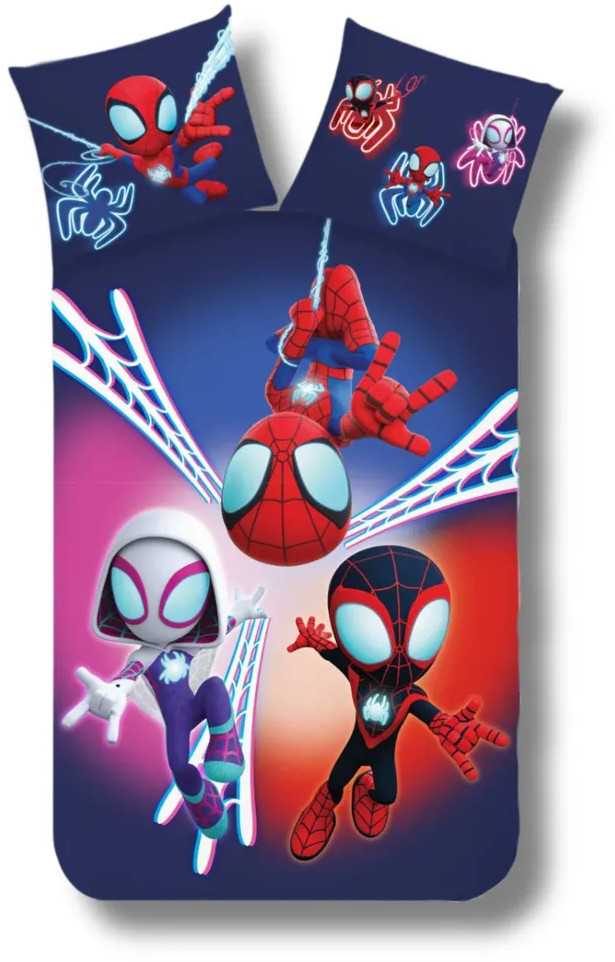 Žmogus-voras ir „Spidey Dark“ patalynės komplektas 140–200 cm, 70–90 cm
