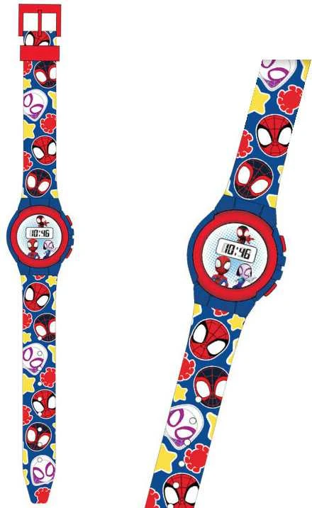 Kids Euroswan Hiszpania KIDS Skaitmeninis laikrodis Rankinis laikrodis Vaikams Vaikams Spidey And Super Buddies / Spf4019