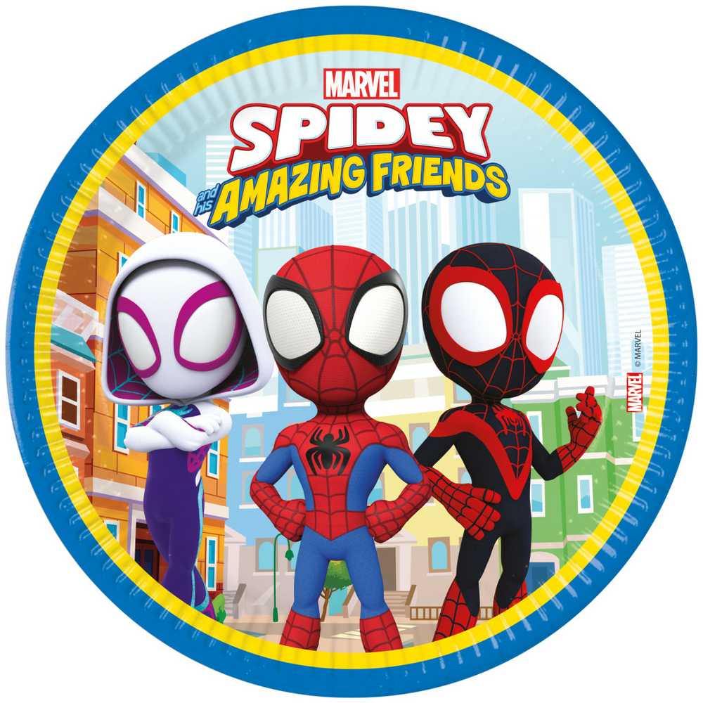 GoDan Spidey ir jo nuostabios popierinės lėkštės... 23 cm