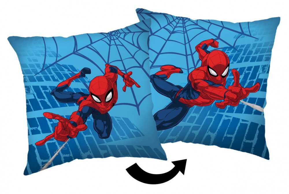 Poduszka dziecięca 40x40 Spider-Man mėlyna 05 JF24