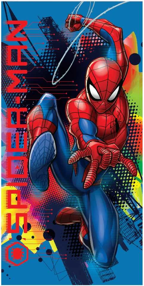Spiderman Vaikiškas rankšluostis Žmogus-voras, 137x70 cm