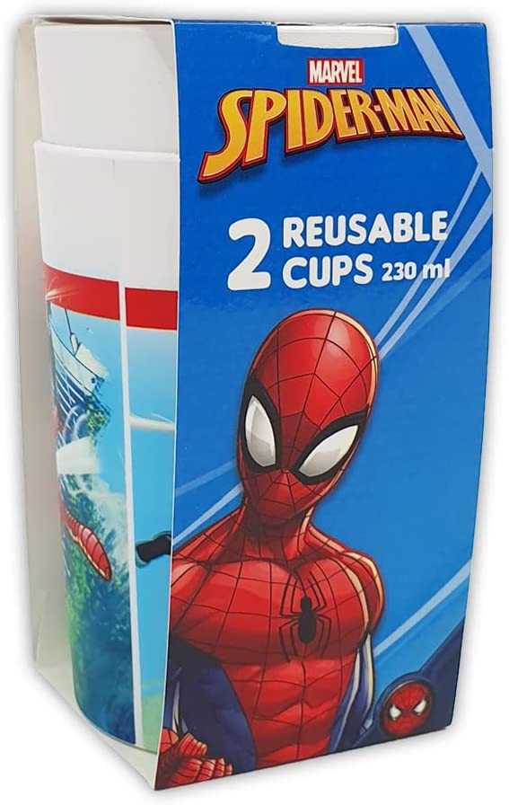 Žmogus-voras: „Team Up“ plastikinių puodelių rinkinys (2 vnt.), 230 ml