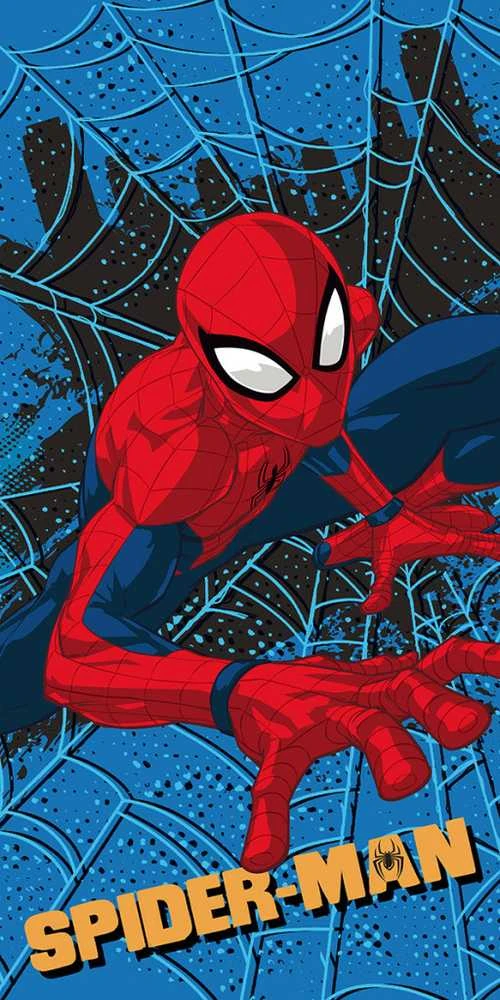Rankšluostis Ręcznik plażowy 70x140 Spider-man mėlyna szybkoschnący