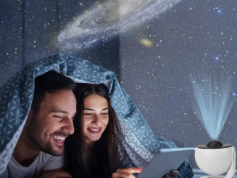 Žvaigždžių projektorius su 12 skaidrių, 10W, 360°