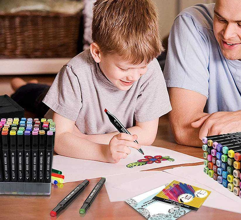 Flomasterių rinkinys Touch 40 vnt