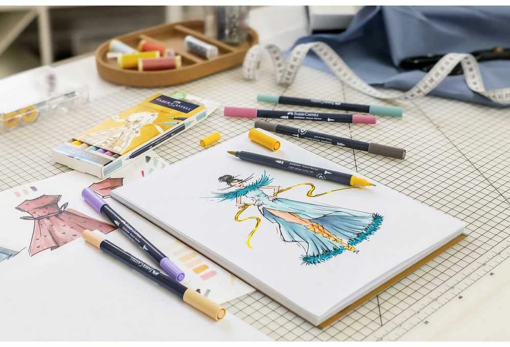 Žymeklių rinkinys Faber-Castell Goldfaber Sketch - Product Design Dvigubas 6 Dalys