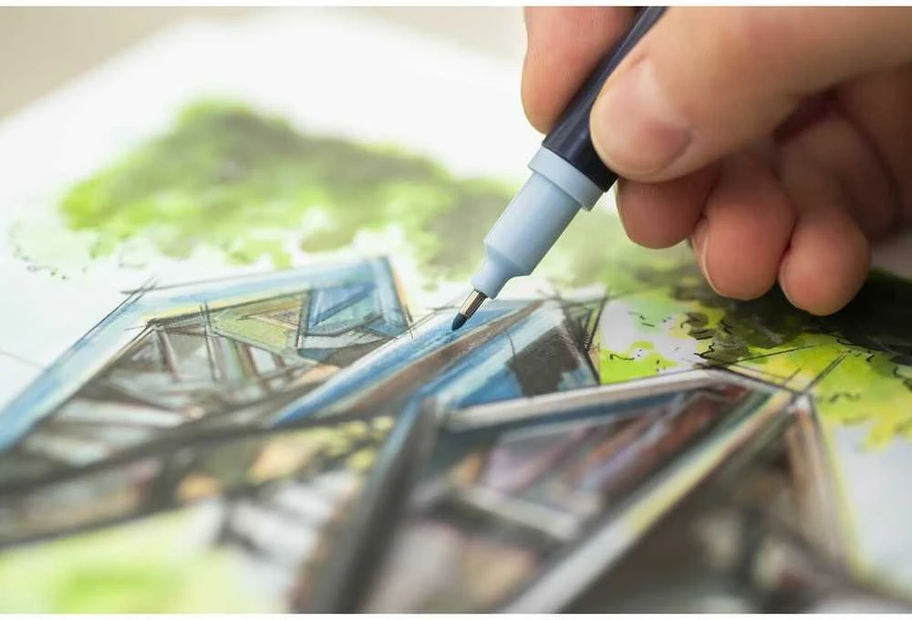 Žymeklių rinkinys Faber-Castell Goldfaber Sketch - Product Design Dvigubas 6 Dalys