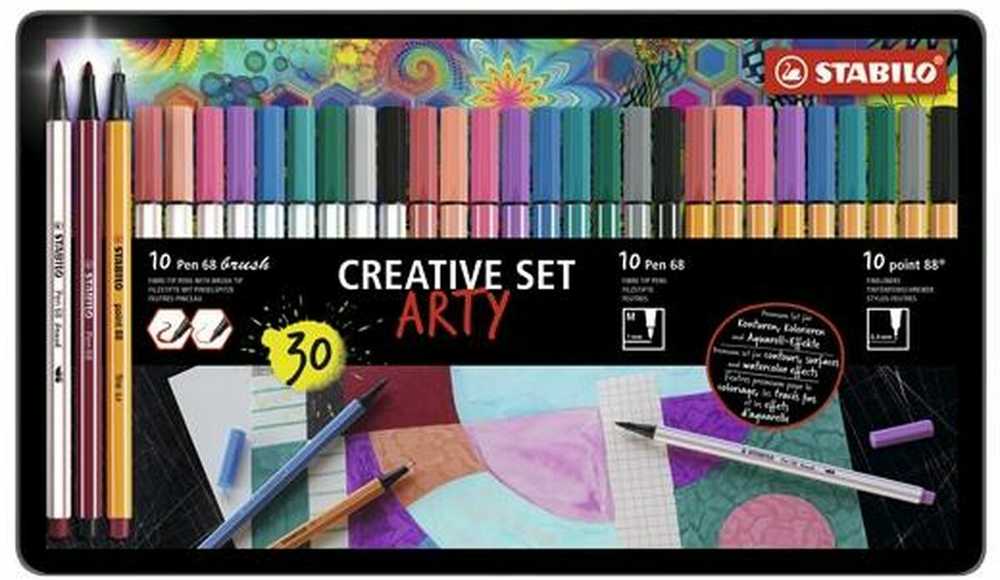 Feutru rinkinys - STABILO - ARTY - Pen 68 - Pen 68 - Point 88 - Daugiaspalvis