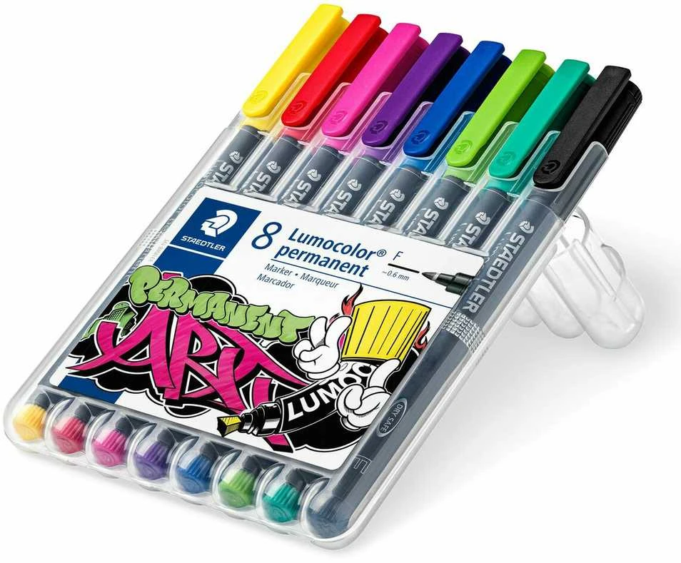 Staedtler Foilbook Lumocolor ART F neperšlampamas 8 spalvos