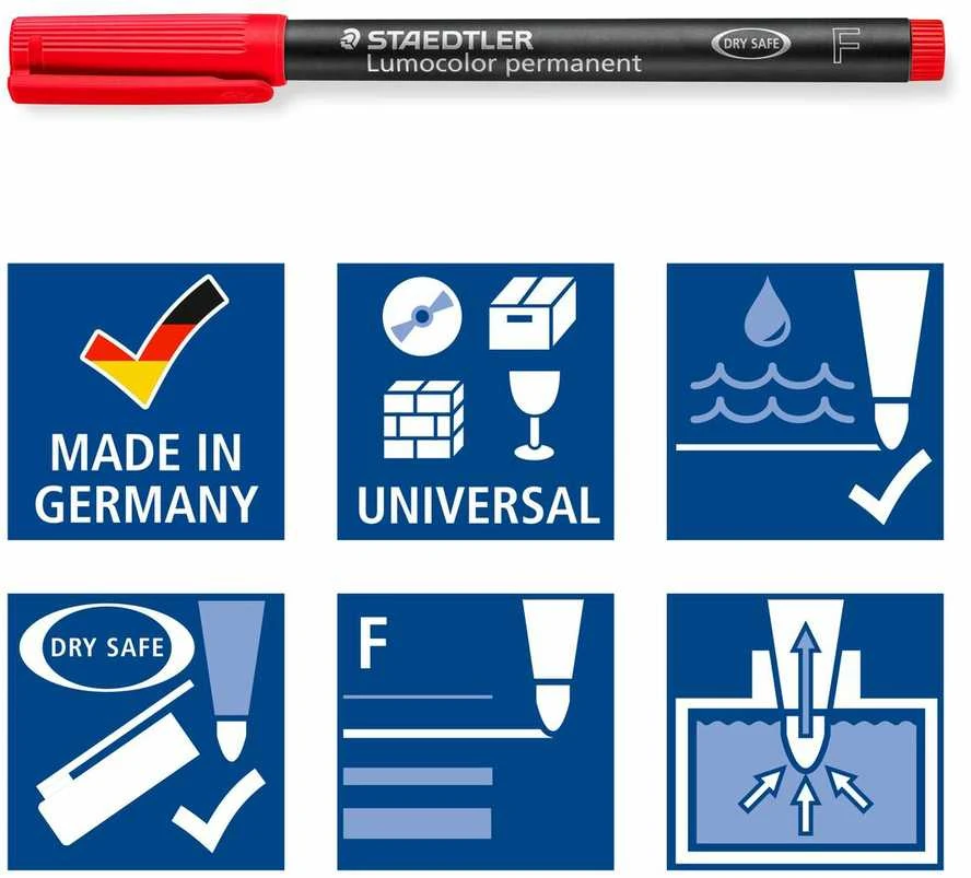 Staedtler Foilbook Lumocolor ART F neperšlampamas 8 spalvos
