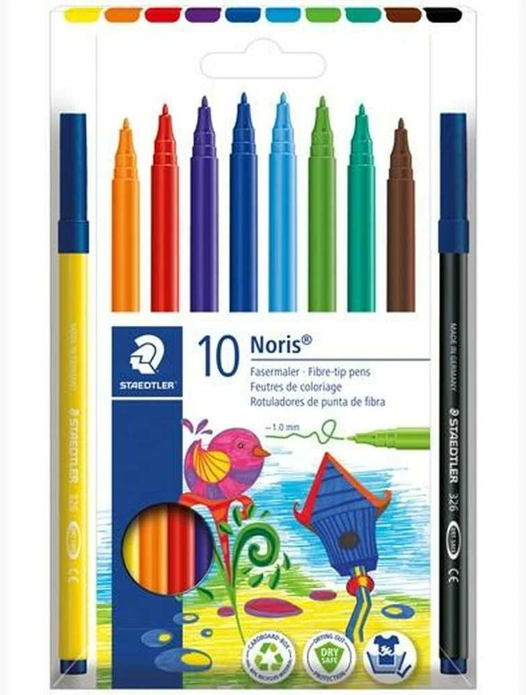 Flomasteriai STAEDTLER Noris, 10 vnt.