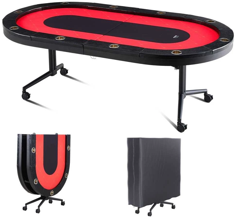 VEVOR Sulankstomas pokerio stalas 10 žaidėjų