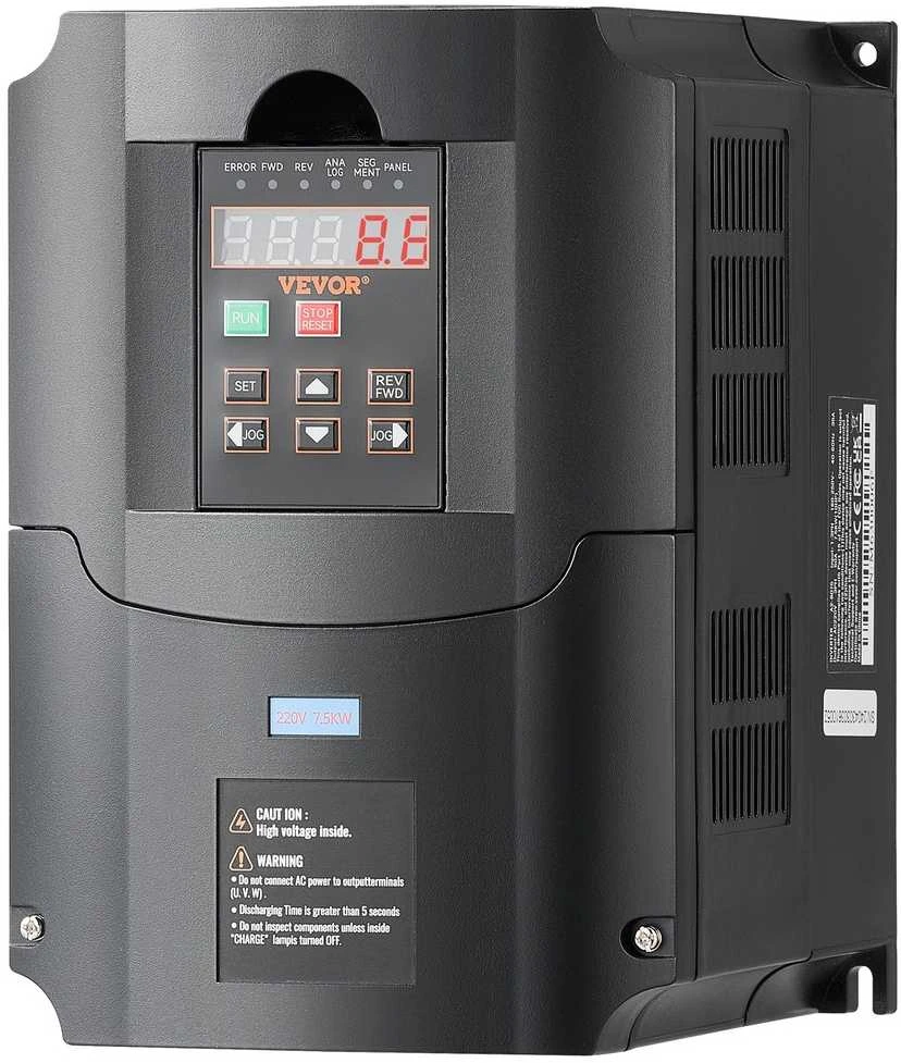 VEVOR 10 AG, 7,5 kW dažnio keitiklis 220V į 3 fazes