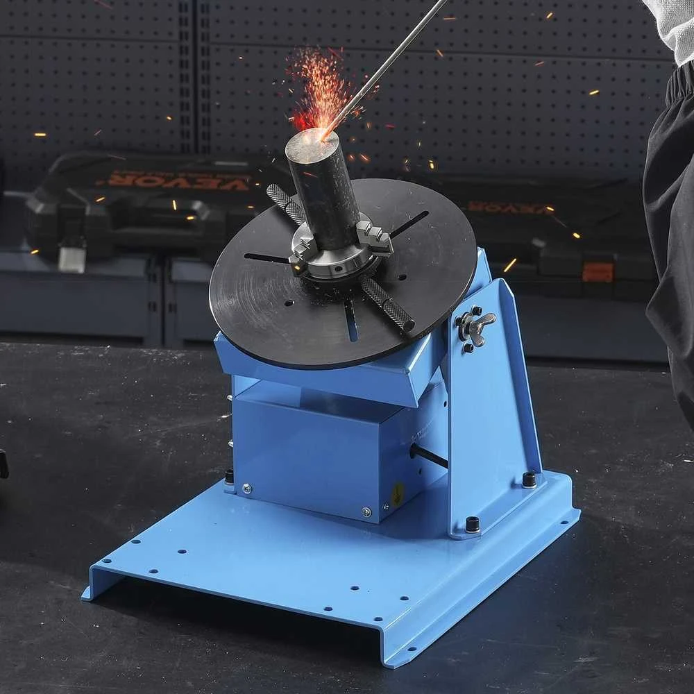 10KG Rotacinis Suvirinimo Pozicionierius, 0-90° Padėties Nustatymo Pasukimo Stalas, Suvirinimo Rotatorius Mažiems Projektams, Metalo Apdirbimo Suvirinimo Stalas