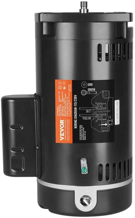 1.1 kW Baseino Siurblio Variklis, Pakeitimo Variklis Baseinui, Didelio Greičio Baseino Siurblio Variklis, 115V/230V Baseino Variklis
