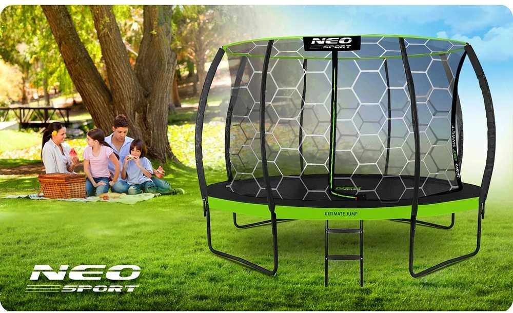12 pėdų trampolinas 374 cm su vidiniu tinklu, lauko apvalus trampolinas, sodo trampolinas vaikams, trampolinas su apsauginiu tinklu, didelis trampolinas