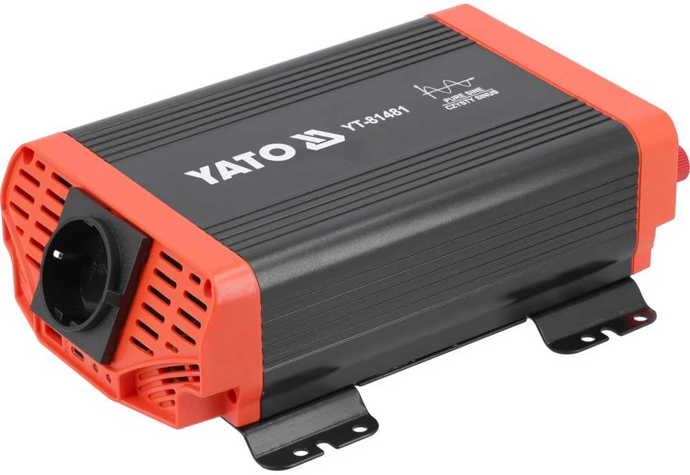 Yato Toya Sa Poland Automobilinis įtampos inverteris | grynas sinusas | 12/230V 300W (YT-81481)