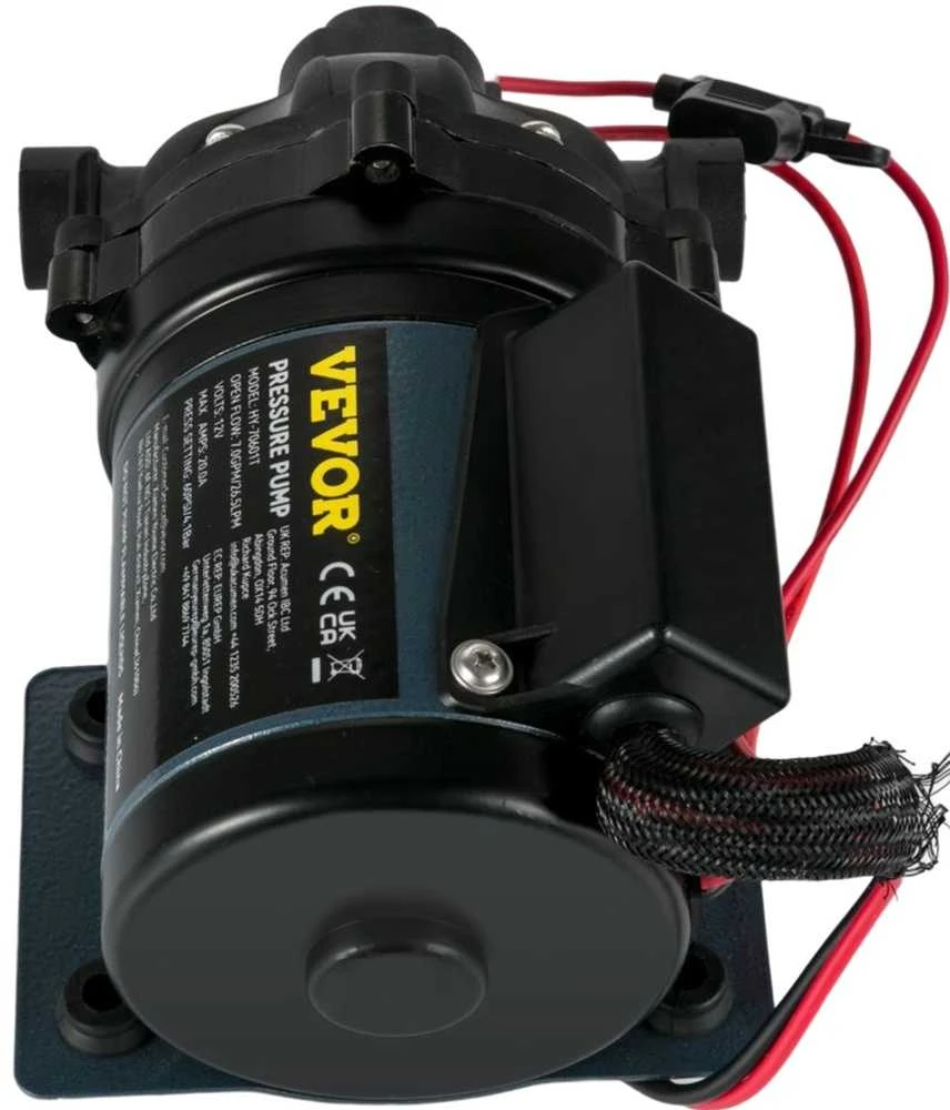 12 V vandens pompa, 26.5 l/min, savaime užsipildanti, RV, jachtai, valčiai, kemperiui