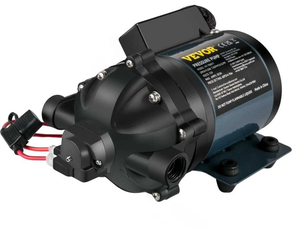 12 V vandens pompa, 26.5 l/min, savaime užsipildanti, RV, jachtai, valčiai, kemperiui