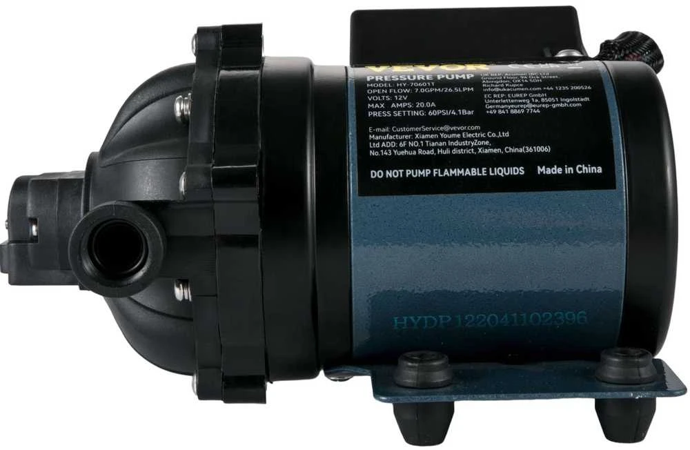 12 V vandens pompa, 26.5 l/min, savaime užsipildanti, RV, jachtai, valčiai, kemperiui