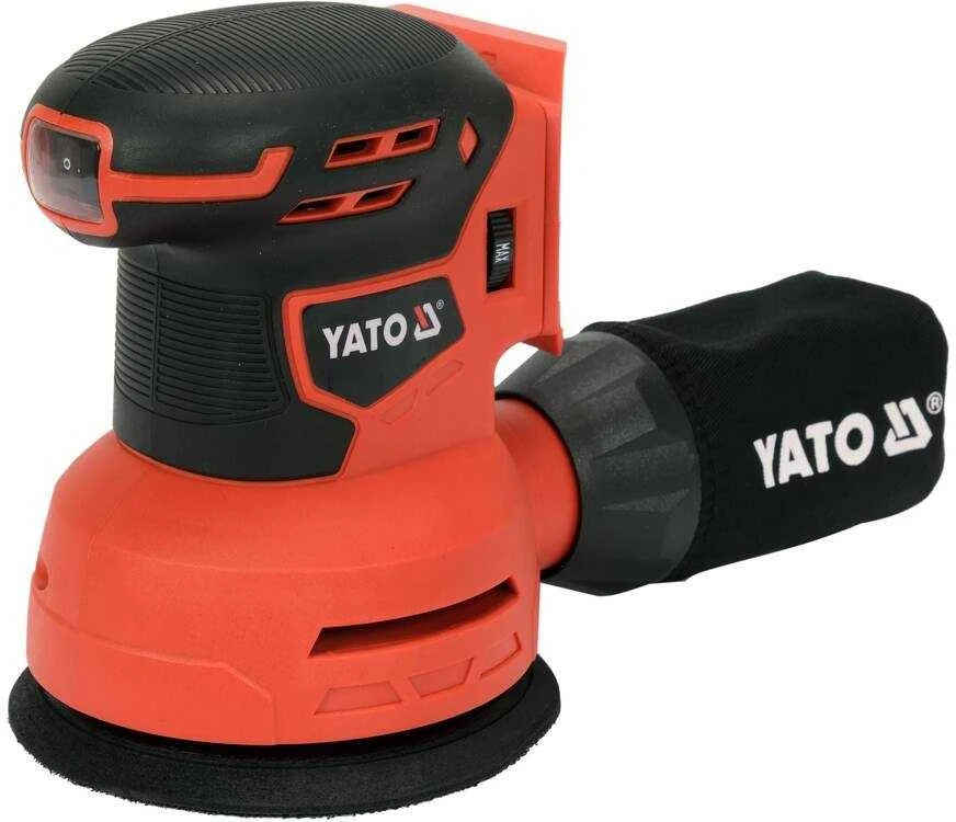 Toya Sa Poland YATO ekscentrinis šlifuoklis 18V 125mm BE Akumuliatoriaus IR Įkroviklio