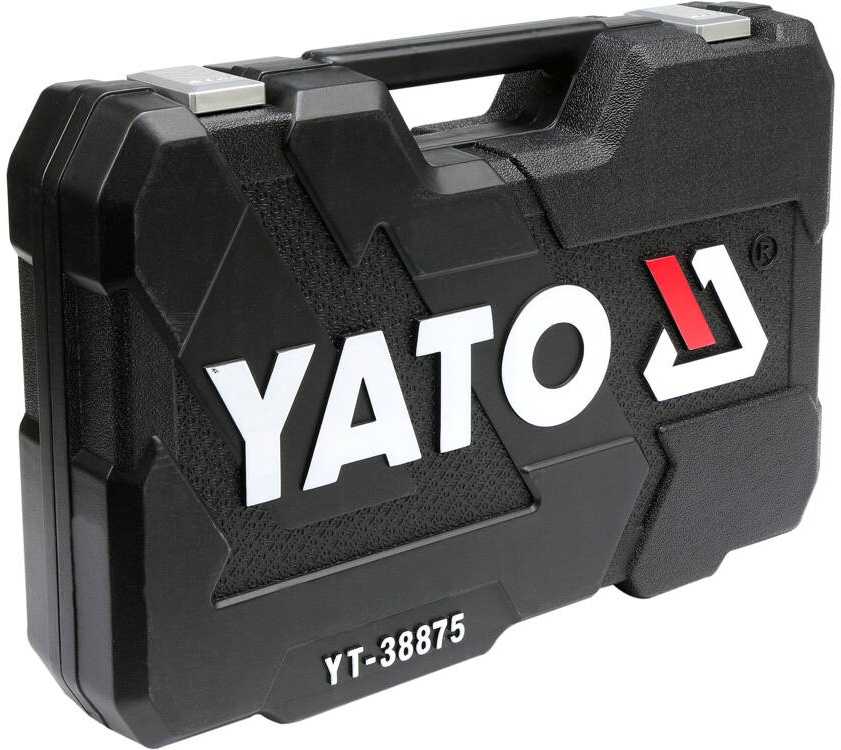 Toya Sa Poland YATO Įrankių rinkinys 126 vnt. 1/2" / 3/8" / 1/4" 38875