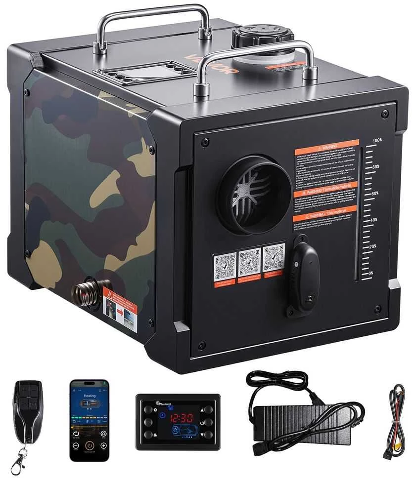 VEVOR Nešiojamas dyzelinis šildytuvas 8 kW su Bluetooth