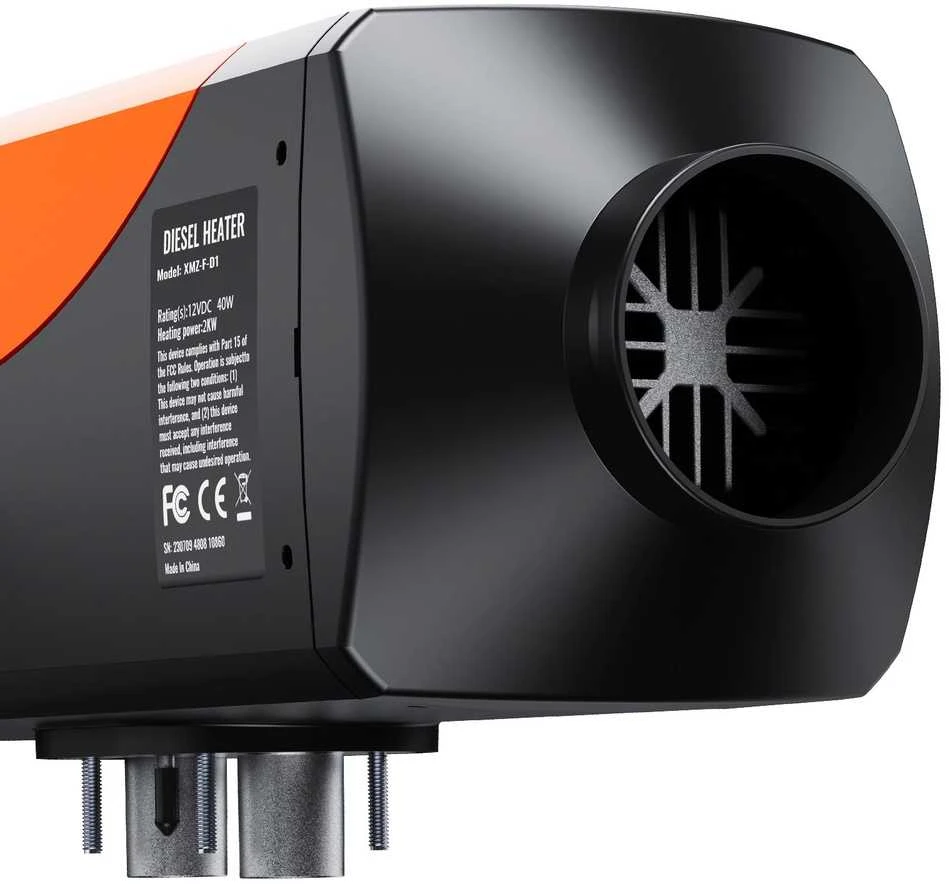 12V 2KW Dyzelinis Oro Šildytuvas, su Bluetooth Programėle ir LCD Ekranu, automobiliui, kemperiui, autobusui, patalpų šildymui, nešiojamas dyzelinis šildytuvas