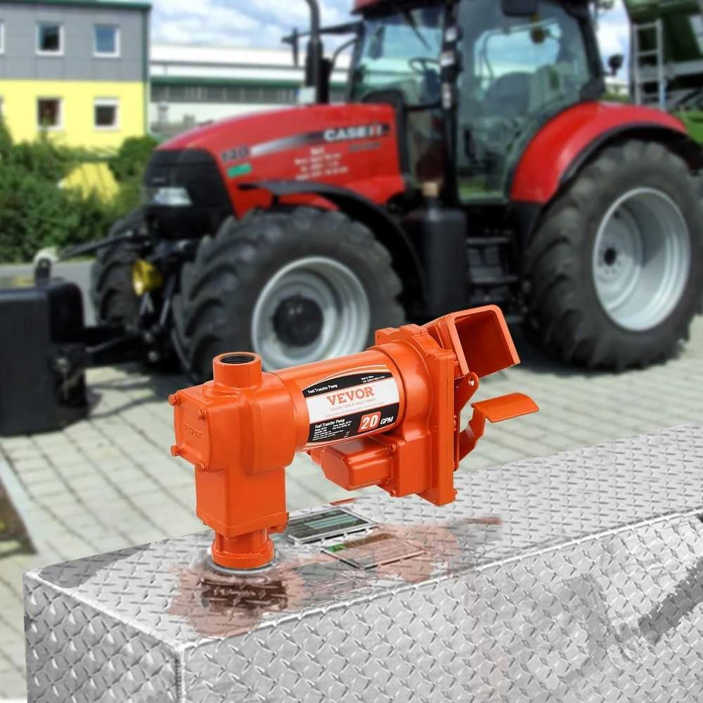 12V DC Kuro Perdavimo Siurblys, Didelio Srauto Benzino Dyzelino Žibalo Ekstraktorius, Nešiojamas Siurblys Sunkvežimiams, Automobiliams, Ūkio Technikai, Etanolio Mišiniams, 75.7 LPM
