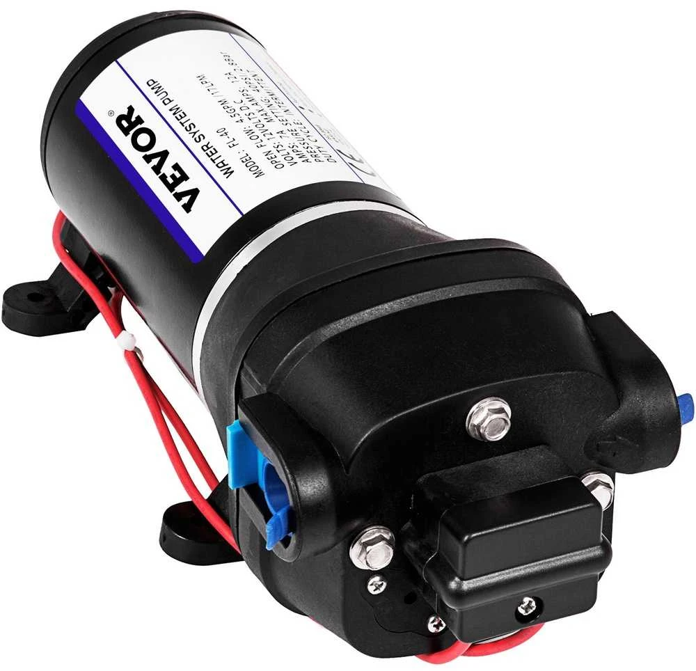 12V diafragminis vandens siurblys, savisiurbis, 17 l/min.